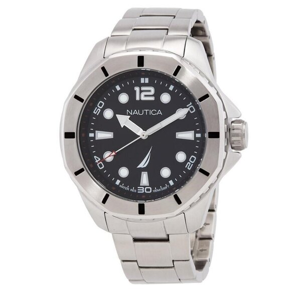 FX04646B NWT Nautica Fashion Men's Quartz Steel Authentic Watch - Picture 1 of 4